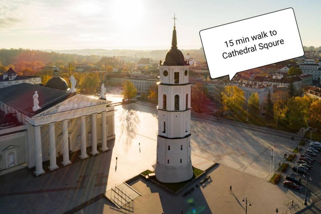 9Th Floor Amazing View Central Studio Apartment VNO Buitenkant foto